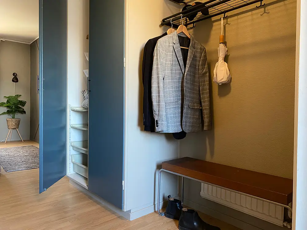 Hotellrummens garderob